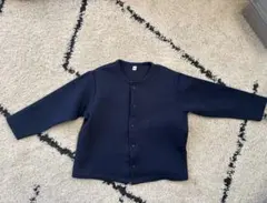 無印良品　キッズ服　アウター　カーディガン　紺色　100cm