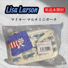 신품 미개봉 Lisa Larson マイキー マルチミニポーチ ブルー