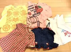 子供服5枚まとめ売り、女の子服130cm