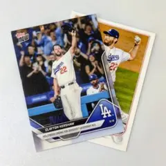 ぽ*ー様 【伝説の左腕】ドジャース カーショウ カード2枚セット 引退