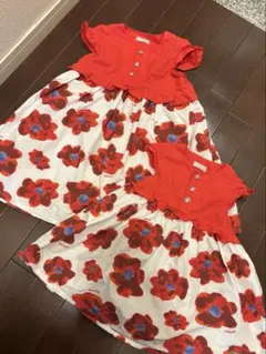 姉妹お揃い　ワンピース