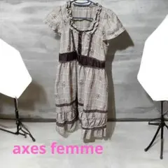 axes femme チェック柄ドレス M　ロリータ　地雷系　量産型のサムネイル