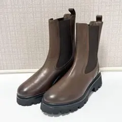 新品✨INTER CHAUSSURES 本革　サイドゴアブーツ　ショートブーツ