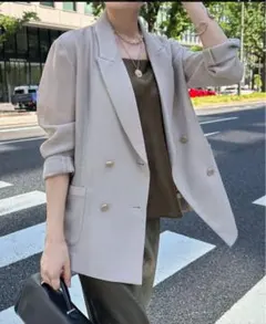 DOU DOUメッシュジャケット DouDou ジャケット テーラードジャケット メッシュダブル