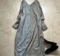 GALLARDAGALANTE チェック切替デザイン 2way ワンピース