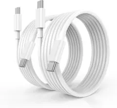 USB C ケーブル 純正 2M 2本セット PD対応 60W 急速充電 USB