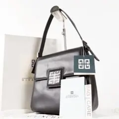 【極美品✨】ジバンシー タグ付き ハンドバッグ フラップ レザー ブラック