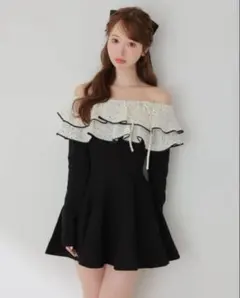 エムミーエメ Dot chiffon ruffle setup - メルカリ
