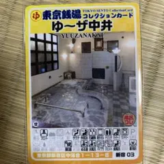 4新宿03 ゆ〜ザ中井 東京銭湯コレクションカード　風呂コレ　銭湯トレカ