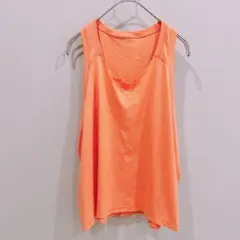 Lululemon（ルルレモン）【F】タンクトップ オレンジ系 オーバーサイズ