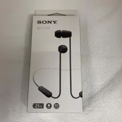あ）SONY WI-C100 ブラック ワイヤレスヘッドホン