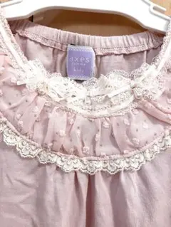 アクシーズファムキッズ　レース　パール　リボン　トップス