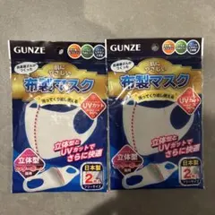 n*i様 GUNZE 布製マスク 2枚入り UVカット2個セットのサムネイル