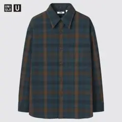 UNIQLO U ユニクロユー ヘビーフランネルオーバーサイズシャツ 長袖 M