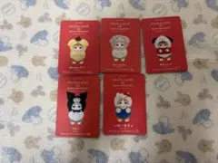 mofusand サンリオキャラクターズ きらめっこ　カード　5枚セット