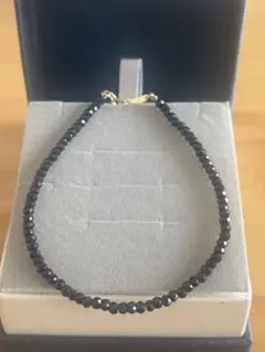 ブラックスピネル　Ｋ１８　ブレスレット