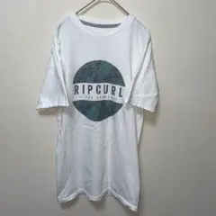 リップカール　ホワイト Tシャツ　半袖　カジュアル　シンプル　綿100% S