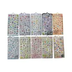 ボンボンドロップシール風 立体シール 10枚セット