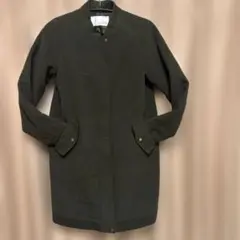 お値下げABAHOUSE ECRU ノーカラー チェスターコート ダークグリーン