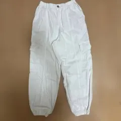 GU ホワイト カーゴパンツ 32-02