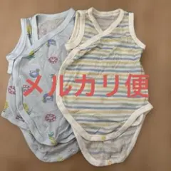 ユニクロ　ベビー　コットンメッシュ　肌着　前開きロンパース　サイズ70