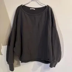 プラージュ plage RIAM スミクロ スウェット 黒 グレー