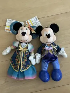 ミッキー ミニー ぬいぐるみバッジ