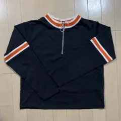 NICORON ハーフジップ トップス ブラック
