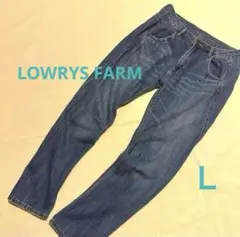 【LOWRYS FARM】　デニム　ゆるスキニー　Ｌのサムネイル