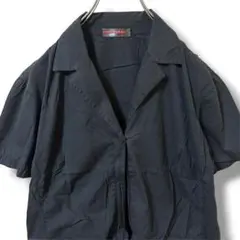 PRADA プラダ ジップアップ 半袖 シャツ ブラック ririジップ