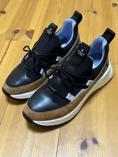 LANVIN en Bleu スニーカー 黒/茶