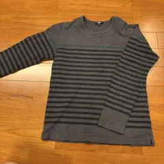 UNIQLO ボーダー 長袖カットソー Mサイズのサムネイル