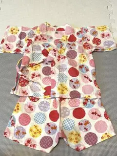 水玉金魚模様 甚平 サイズ90