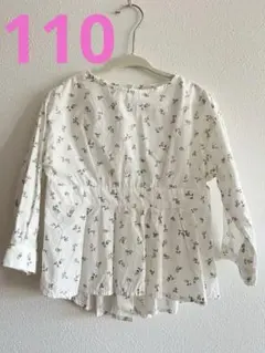 【110センチ】petit main ブラウス　花柄　トップス