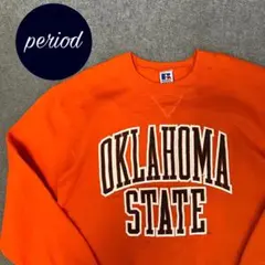 P1119 RUSSELL 90s USA製 プリントスウェット　アメカジ　古着