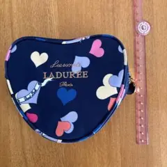 LADURÉE ハート型ポーチ ネイビー