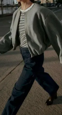 ZARA ソフトボンバージャケットL