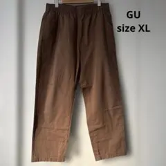 GU カーゴパンツ ウエストゴム 紐付き XL