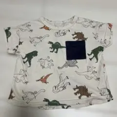 GU 恐竜柄 半袖Tシャツ 80cmのサムネイル