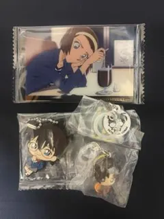 名探偵コナン　グッズセット　ポストカード　キーホルダー