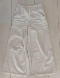 BEAMS HEART コーディュロイ　ワイドパンツ ライトベージュ