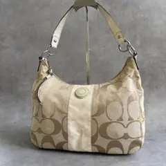 Y2K COACH Signature Hobo Shoulder Bag