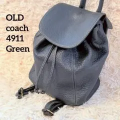 希少 OLD coach リュック ヌバック イタリア製 グリーンのサムネイル