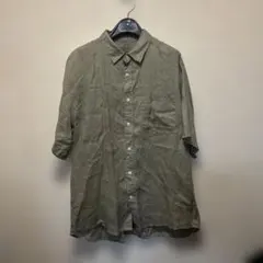 MUJI リネンレギュラーカラーシャツのサムネイル