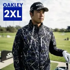 OAKLEY オークリー ゴルフ ウィンドブレーカー 2XL 大柄 黒×黄色