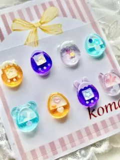 ハンドメイド 立体シール レジンシール デコシール ネイルパーツ ぷっくりシール