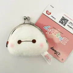 ベイマックス　ミルキーボアフェイス がま口ポーチ　ディズニー
