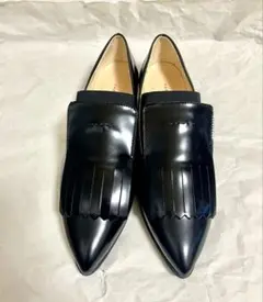 【&m..様専用】【ファビオルスコーニ】 ポインテッドタッセルローファー 黒