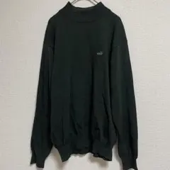 LACOSTE タートルネック ニット ワンポイントロゴ グリーン