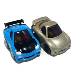 チョロQ　カスタム　RX-7　RX7　FD　前期型　シャンパンゴールド　水色